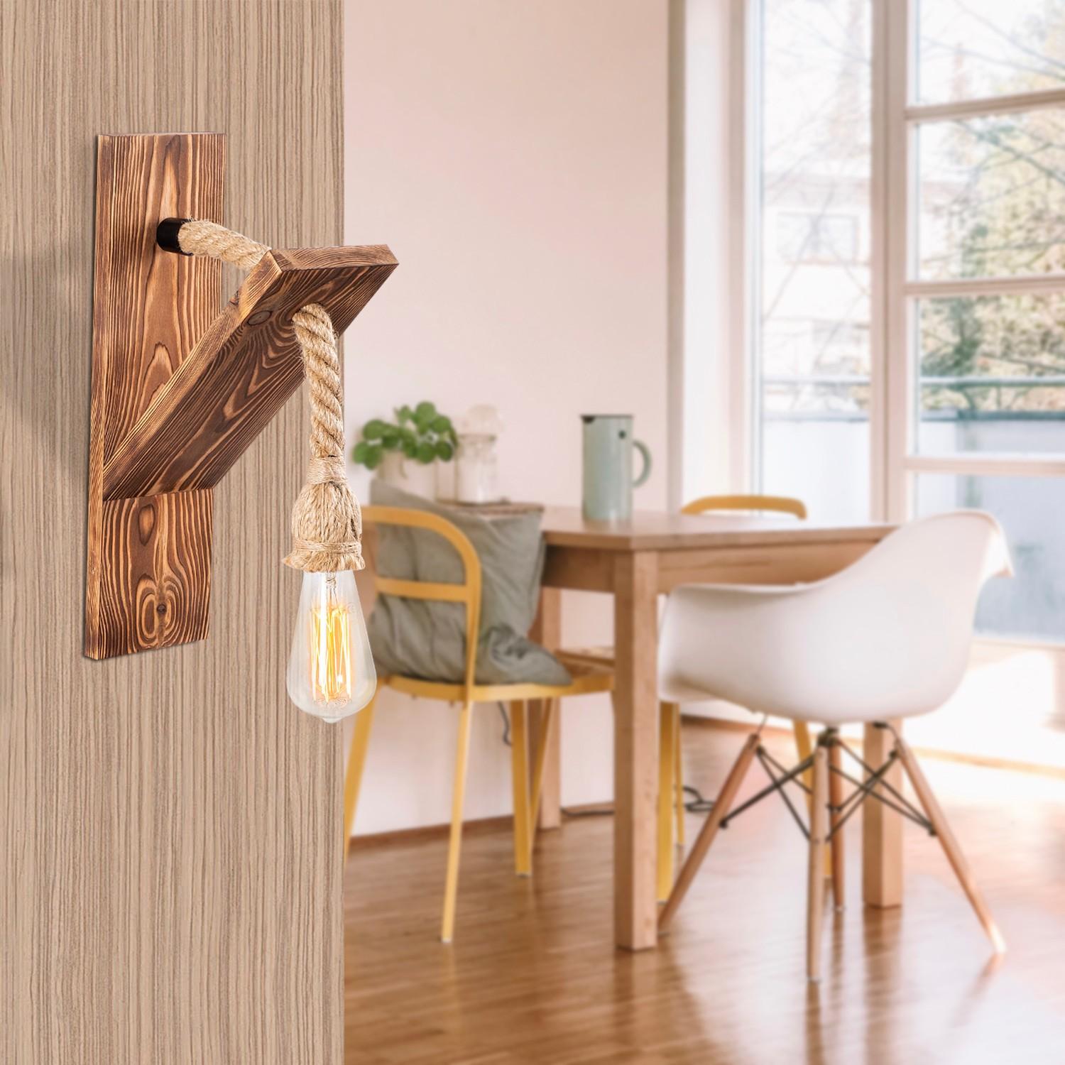 Opviq Zidna lampa E27 Grlo, Smeđa