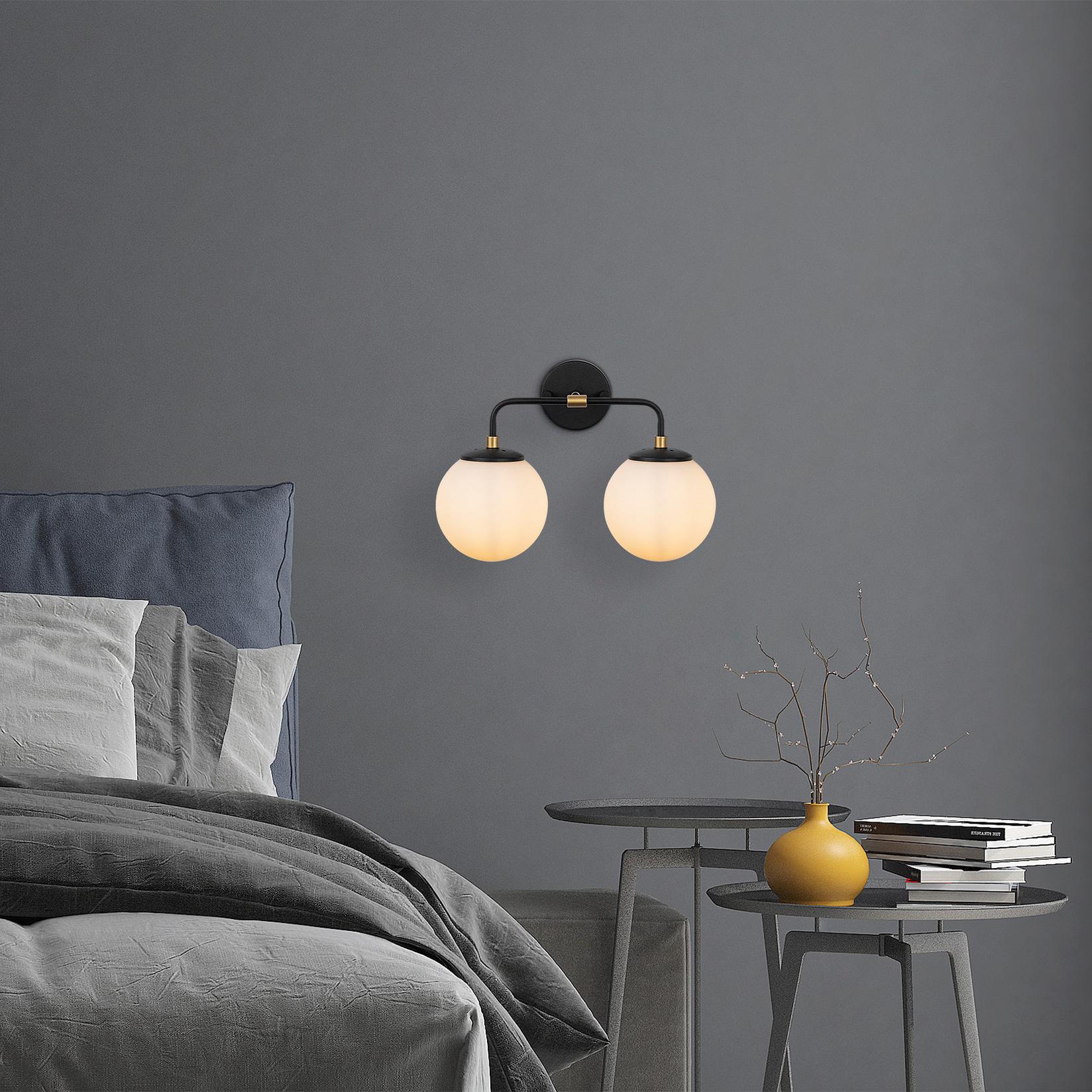 Opviq Zidna lampa, crna