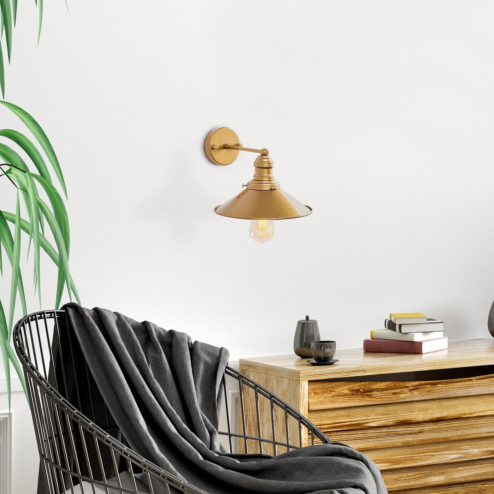 Opviq Zidna lampa E27 Grlo, Zlatna