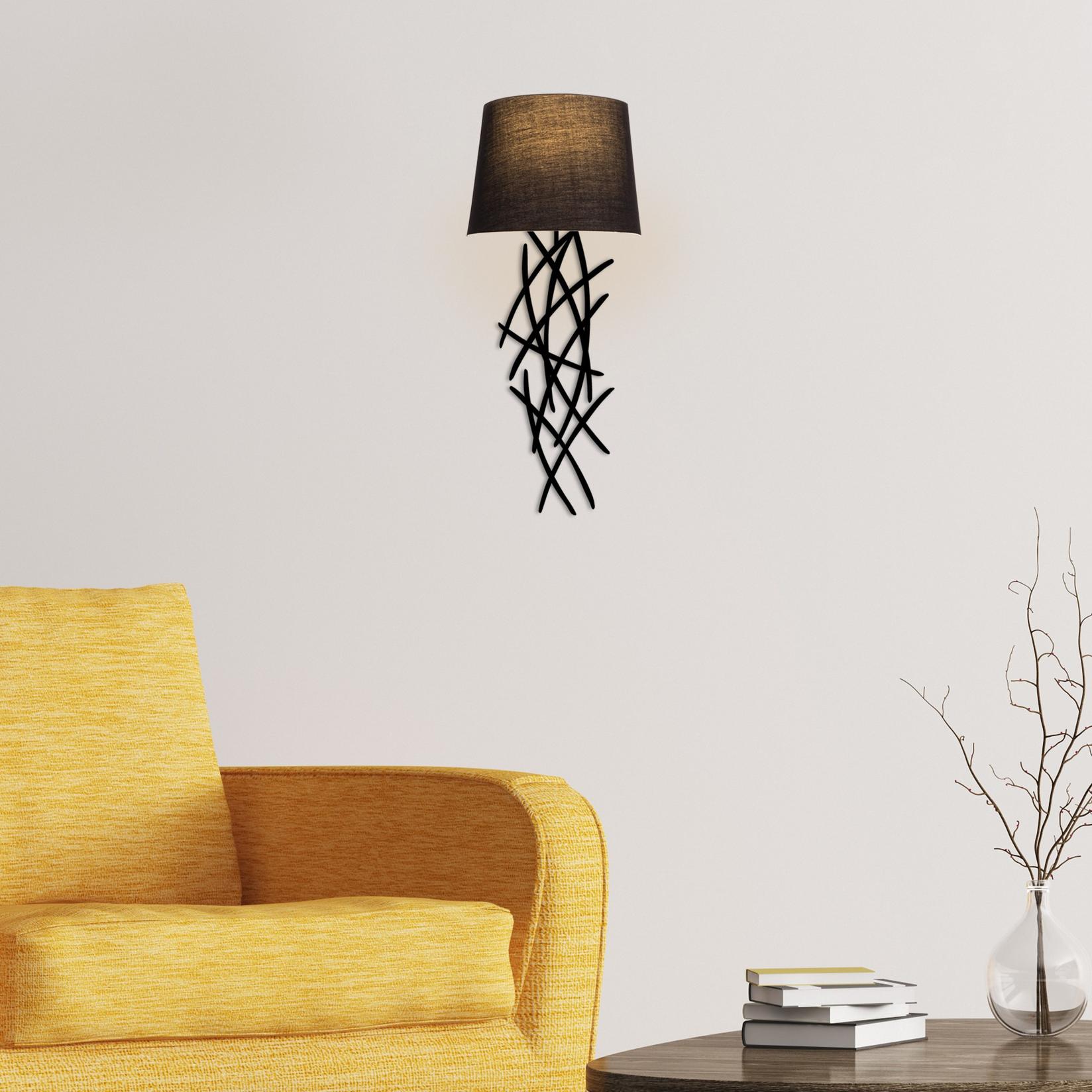 Opviq Zidna lampa E27 Grlo, Crna