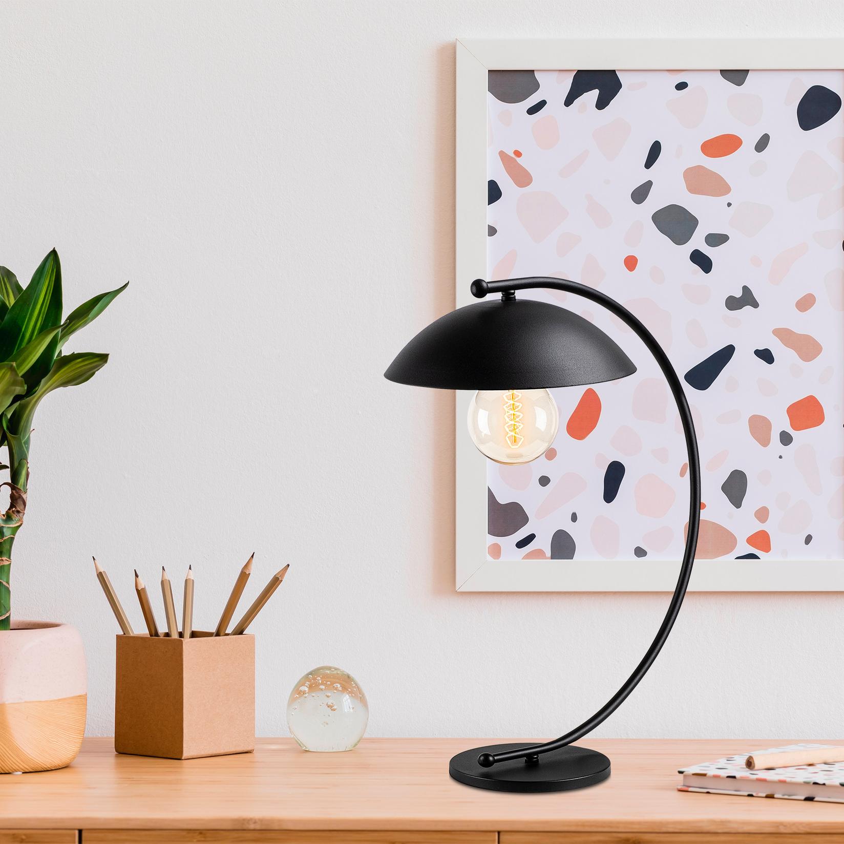 Opviq Stona lampa E27 Grlo, Crna