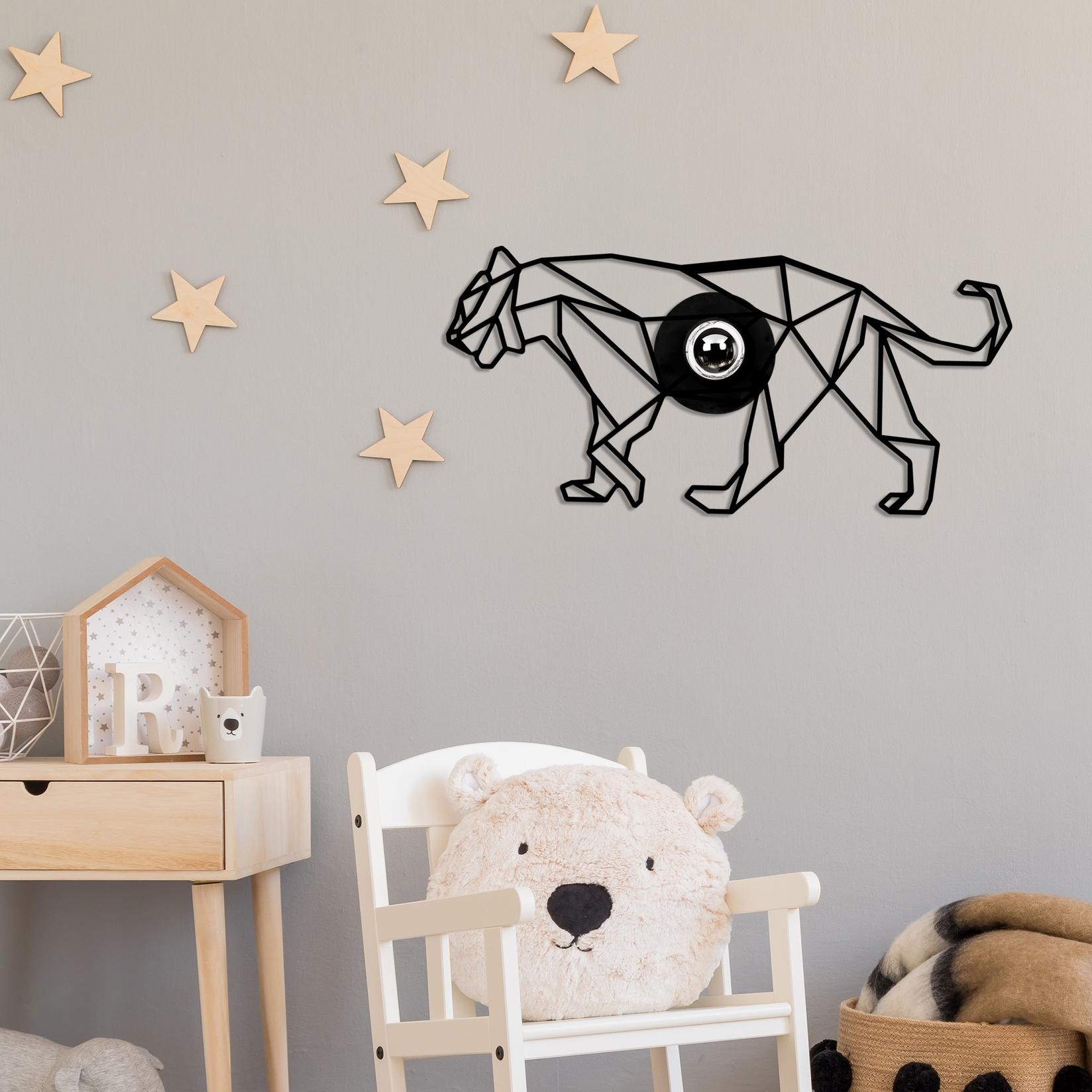 Opviq Zidna lampa E27 Grlo, Crna