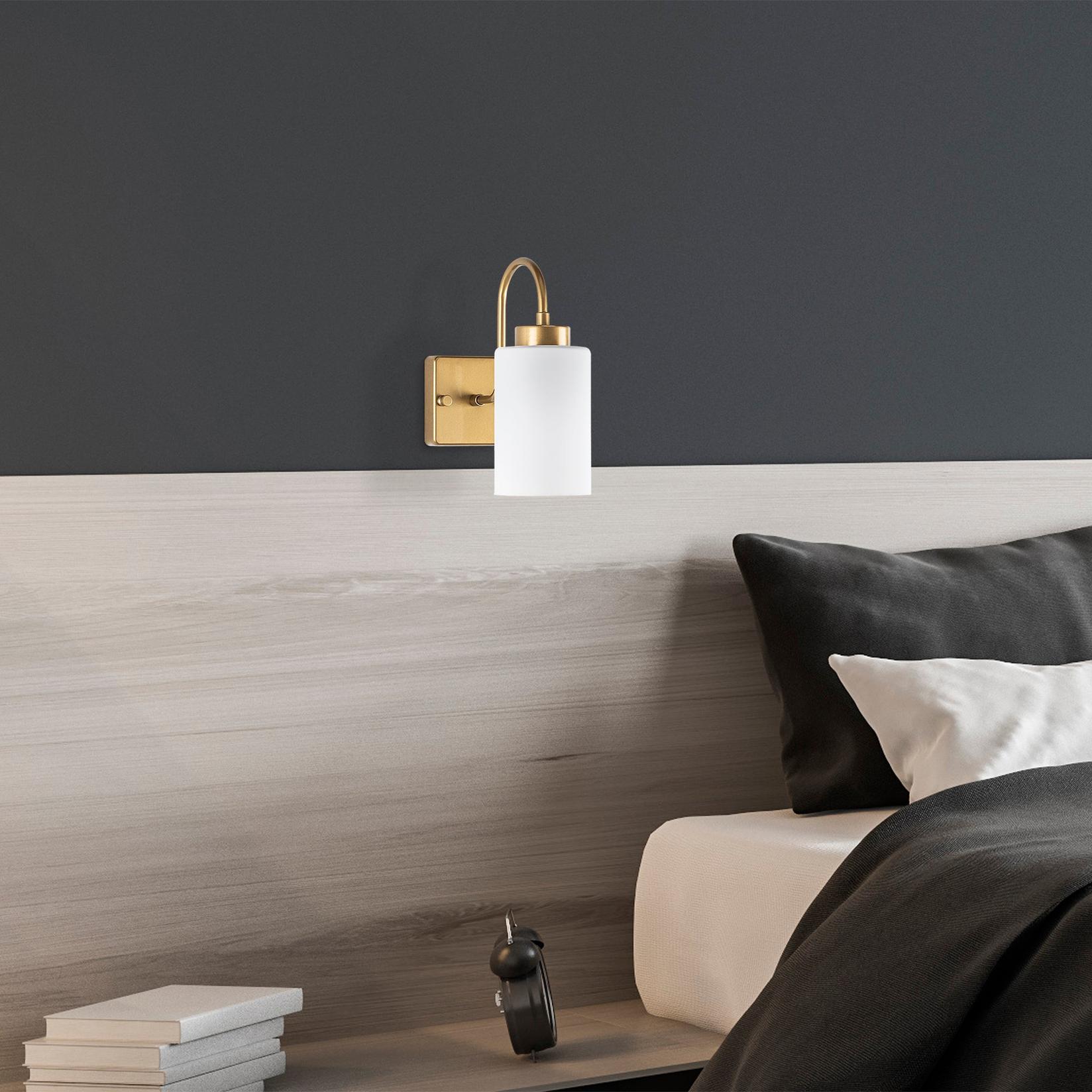 Opviq Zidna lampa E27 Max 40W, Bijelo-zlatna