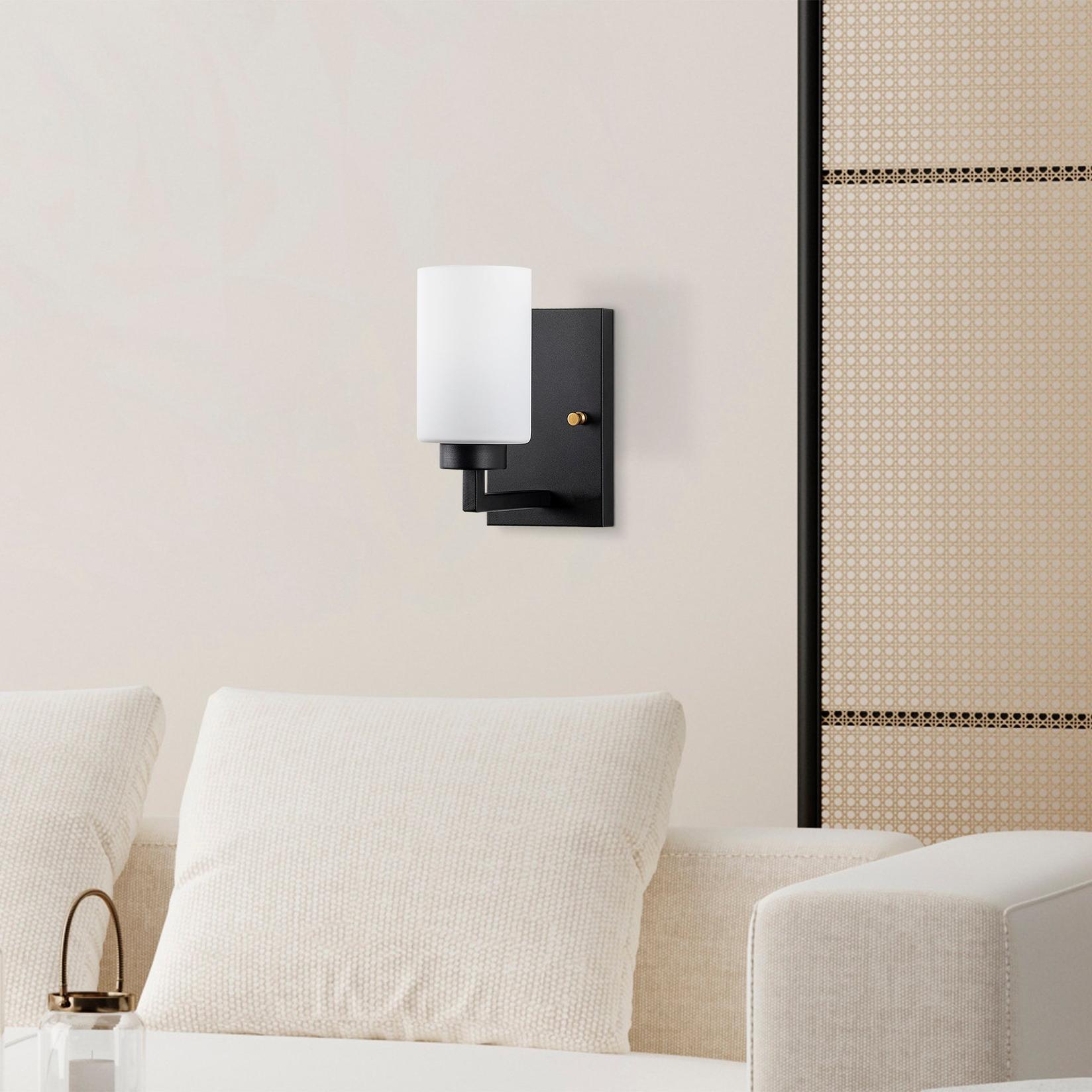 Opviq Zidna lampa E27 Grlo, Crno-bijela