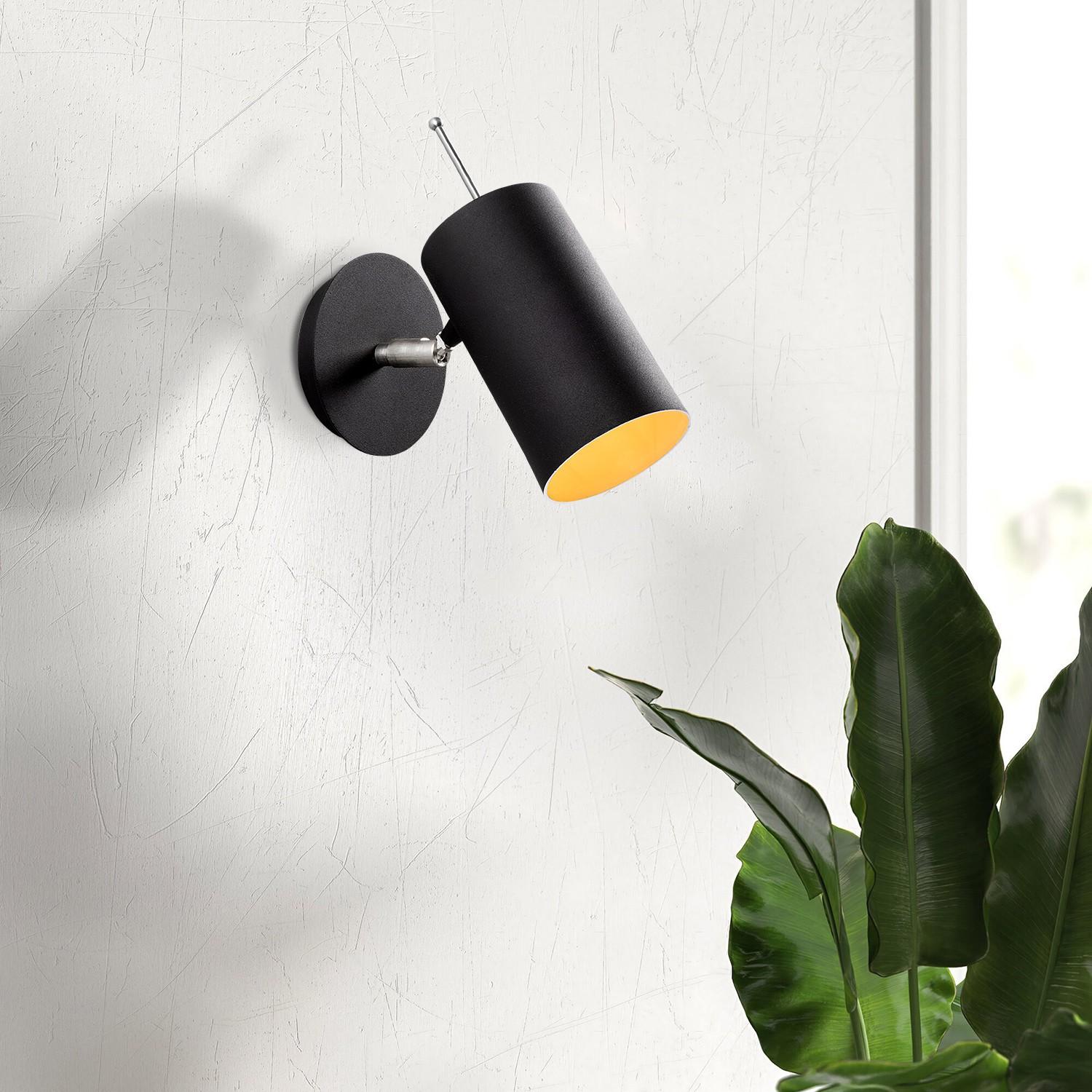 Opviq Zidna lampa E27 Grlo, Crna