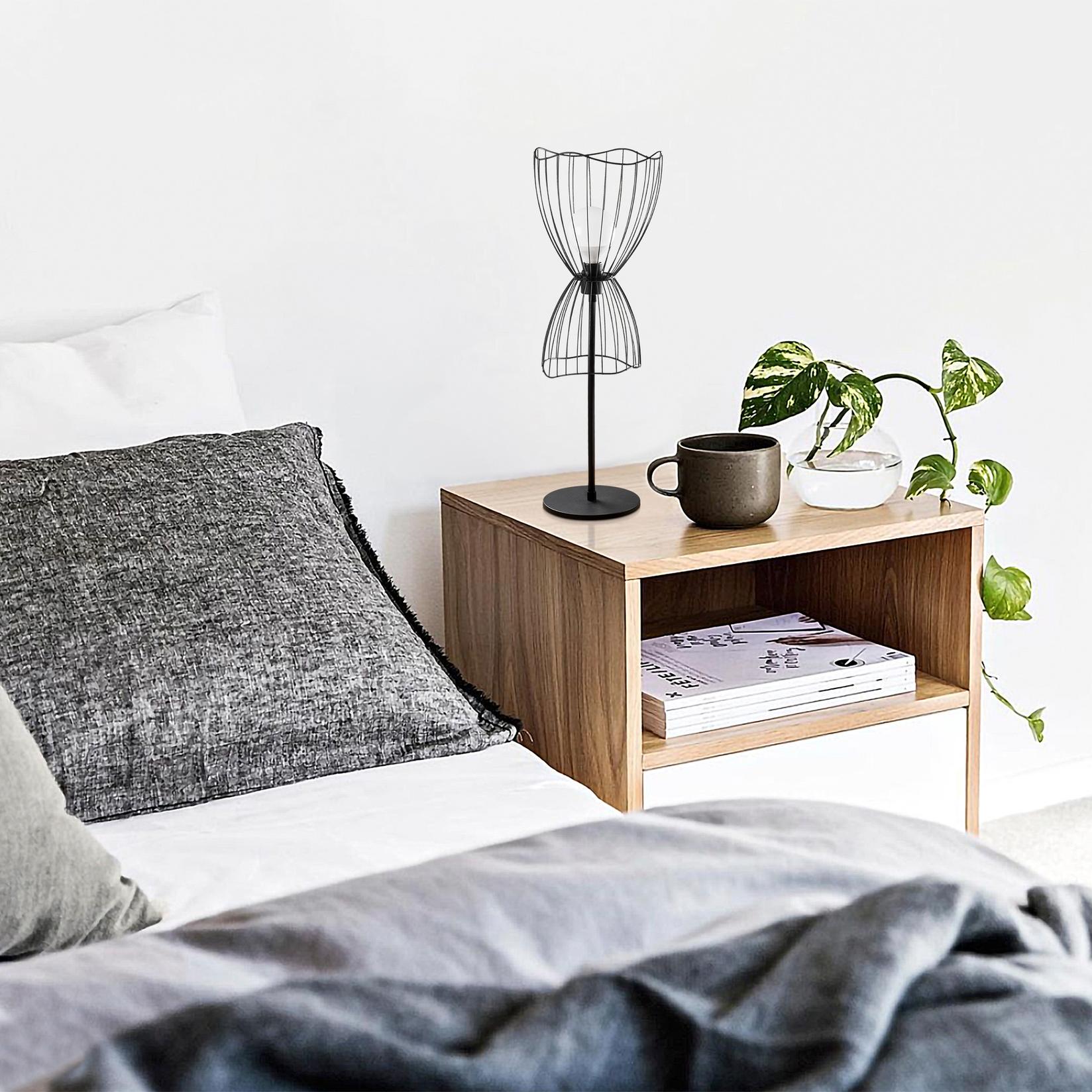 Opviq Stona lampa E27 Grlo, Crna