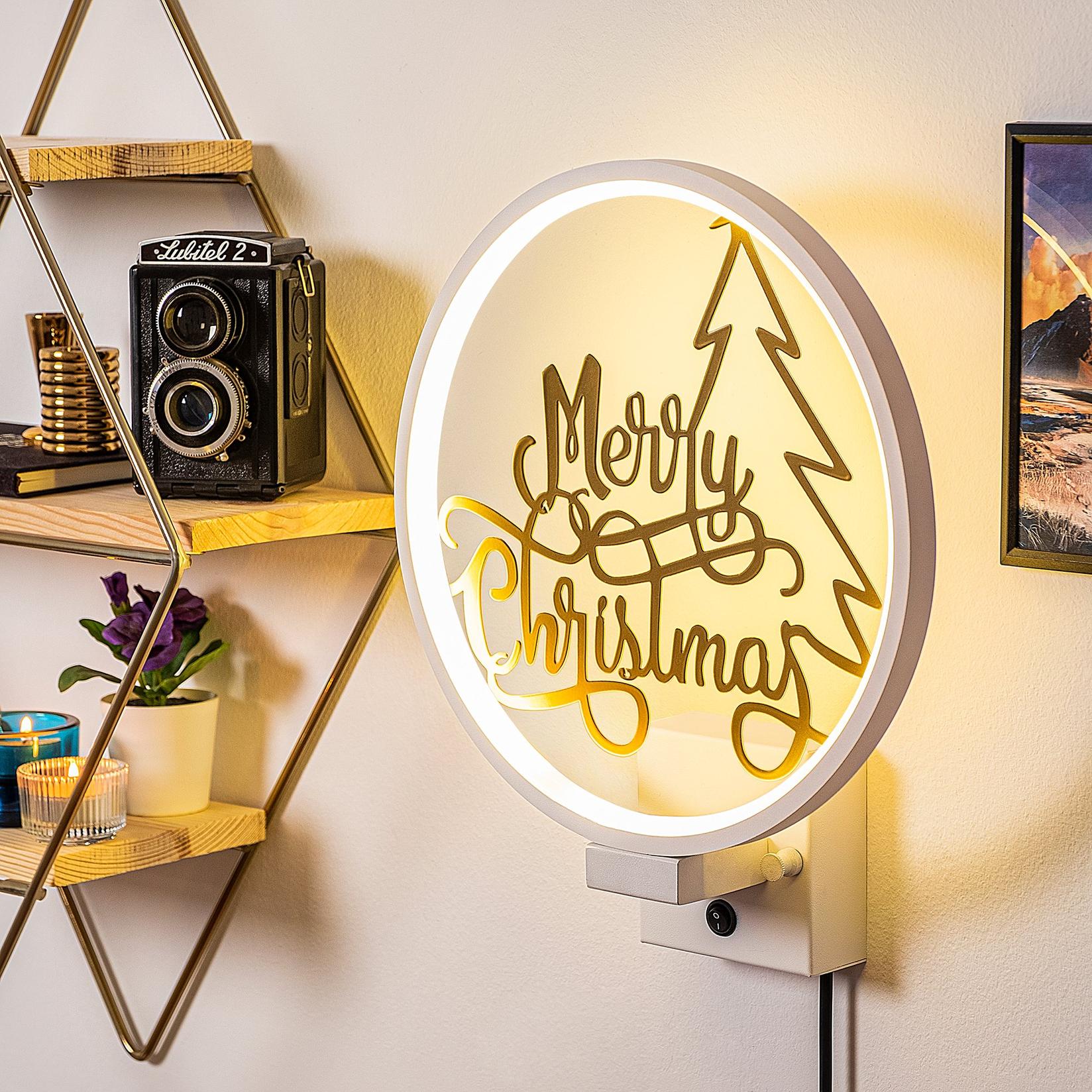 Opviq Zidna lampa, bijelo-zlatna