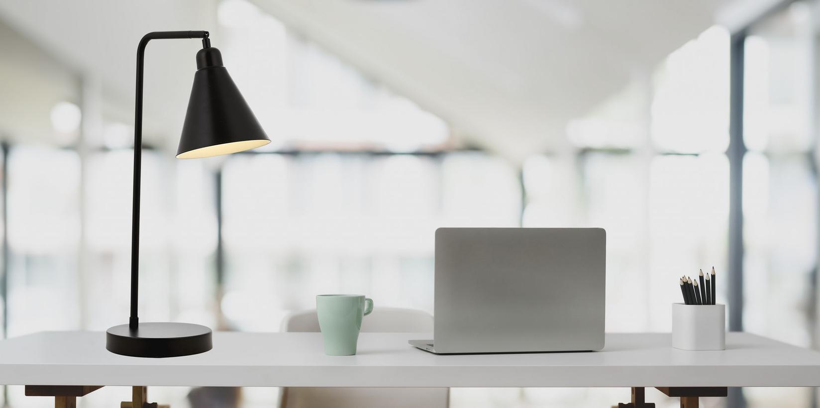 Opviq Stona lampa E27 Grlo, Crna