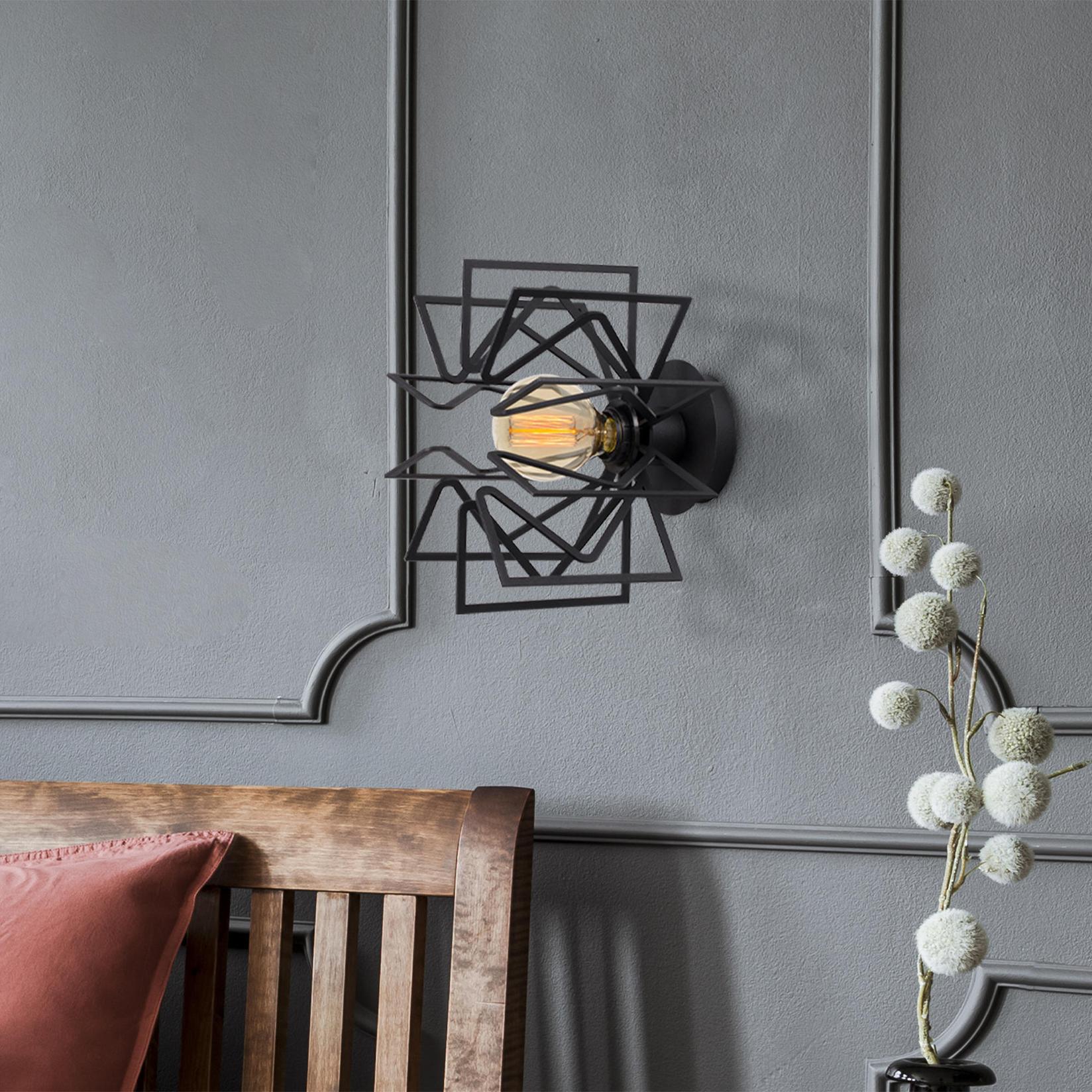 Opviq Zidna lampa E27 Grlo, Crna