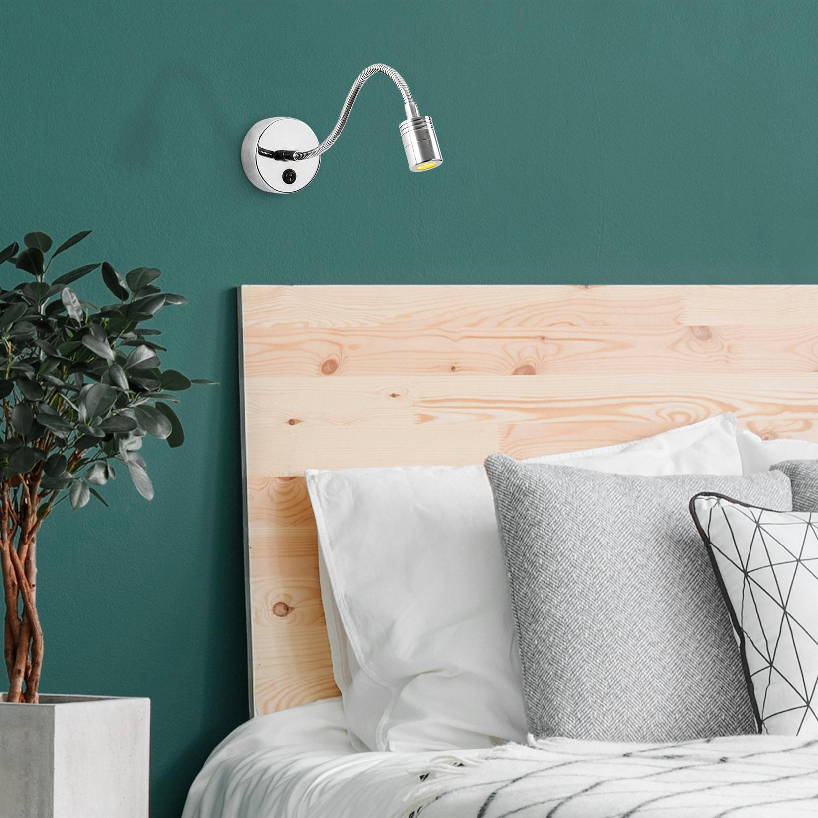 Opviq zidna lampa, srebrna