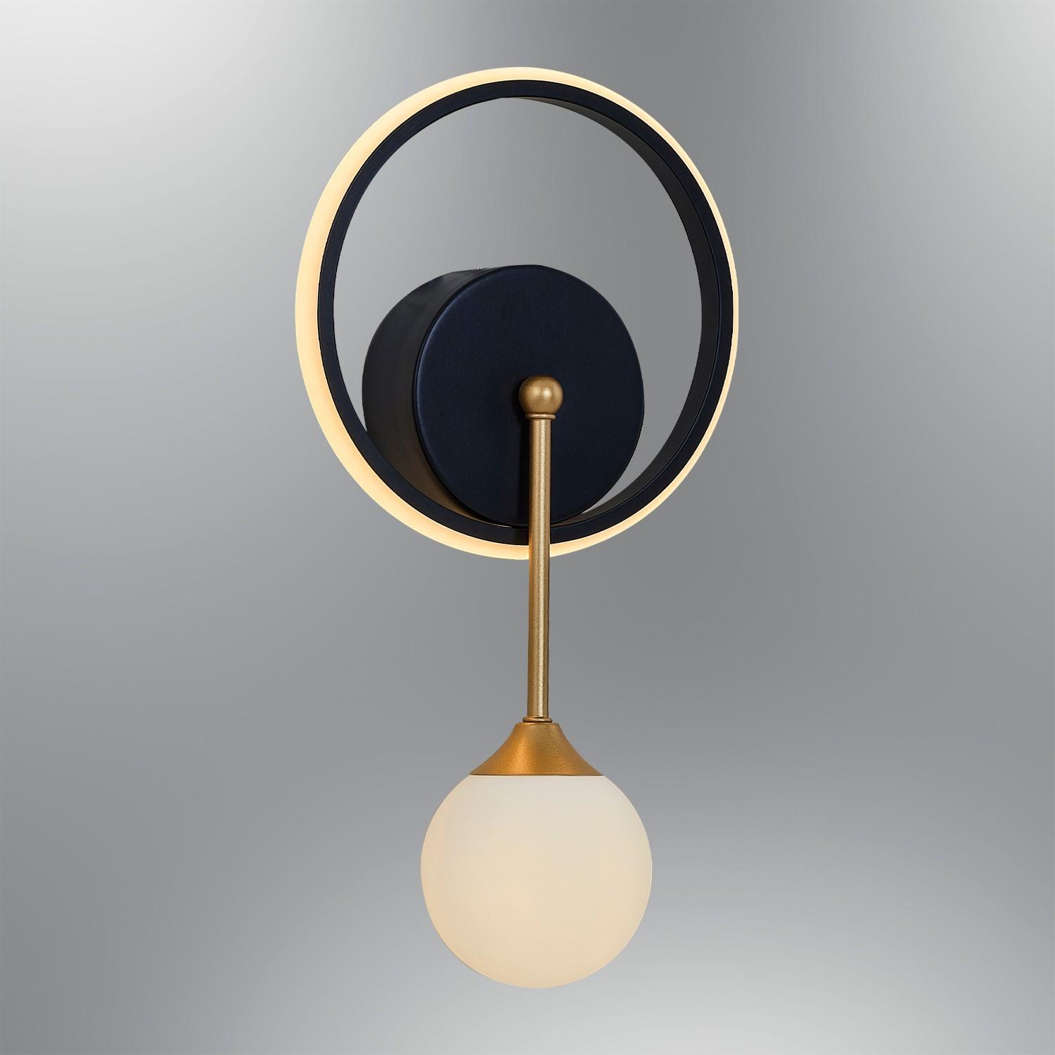 Opviq zidna lampa 3000K, crna