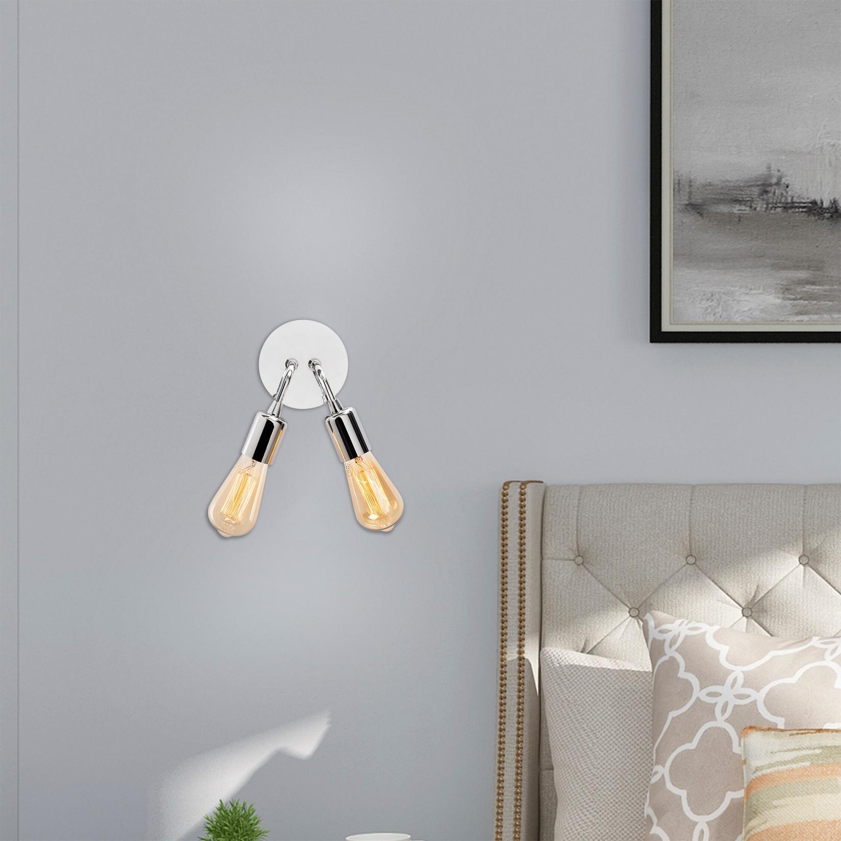 Opviq Zidna lampa 2 x E27 Grlo, Siva