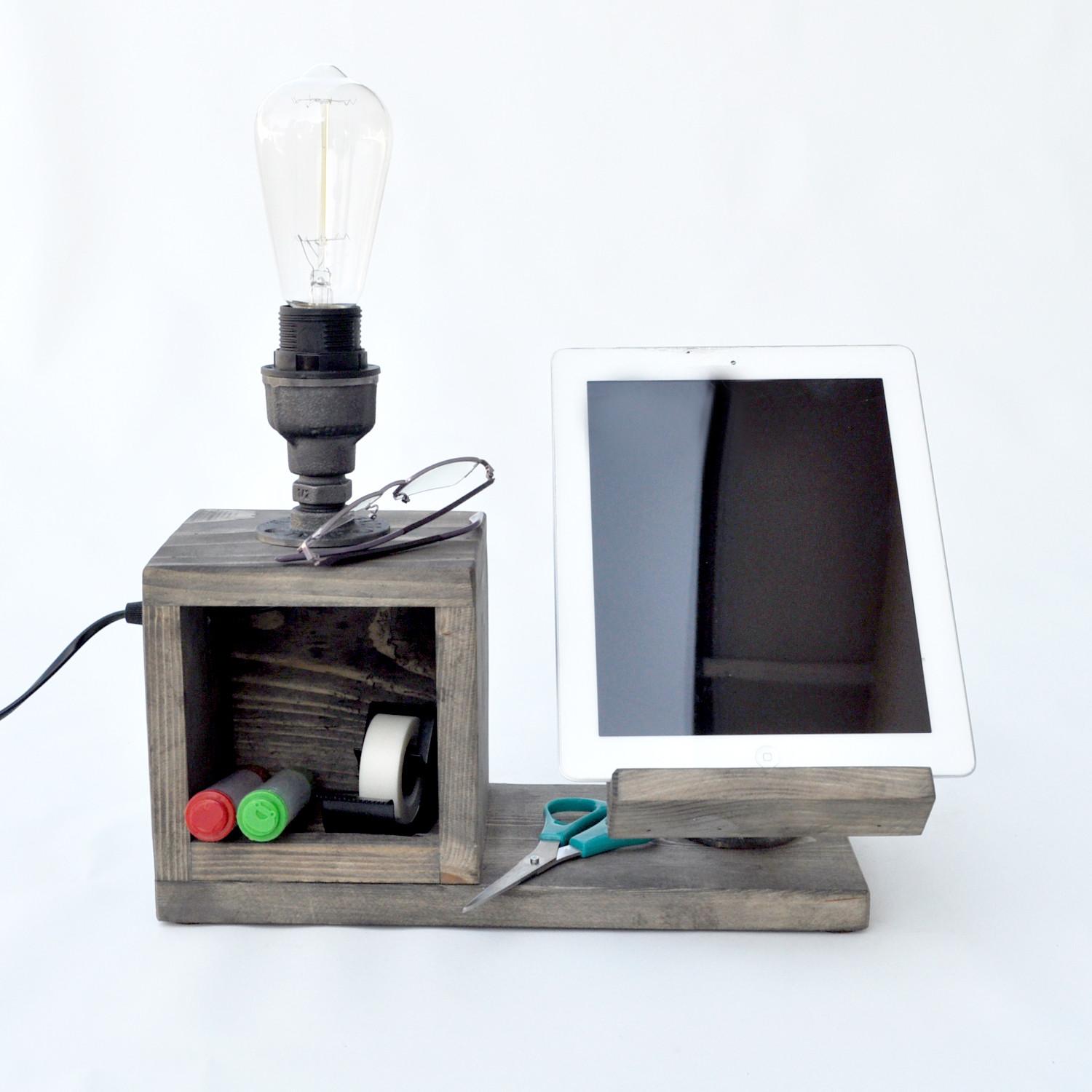 Opviq Stona lampa E27 Grlo, Crna