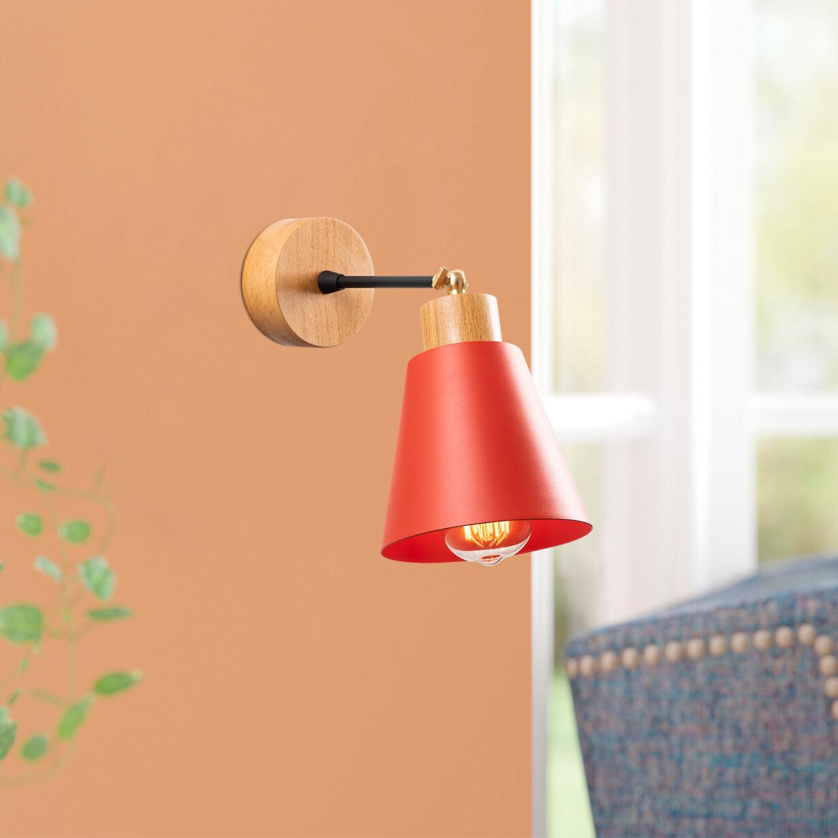 Opviq Zidna lampa E27 Grlo, Crvena