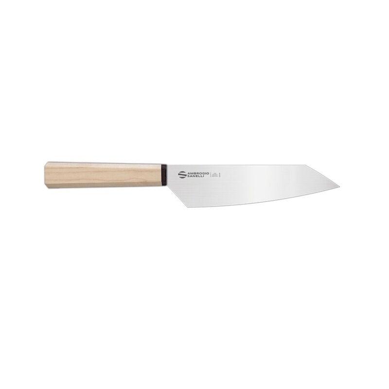 Sanelli Ambrogio Nož Hexagon Santoku, 18 cm, Braon
