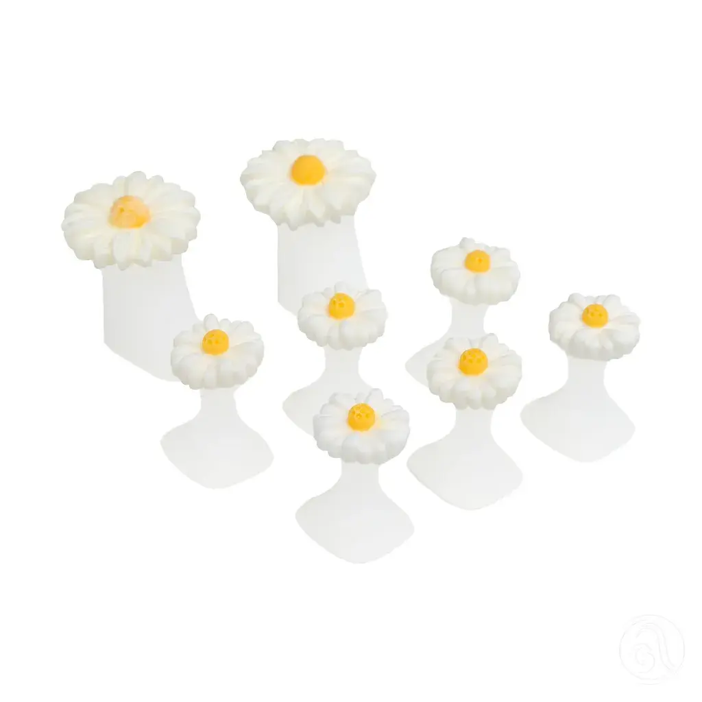 Set Sepatora za prste 401, Silikonski, 8 kom, Bijeli