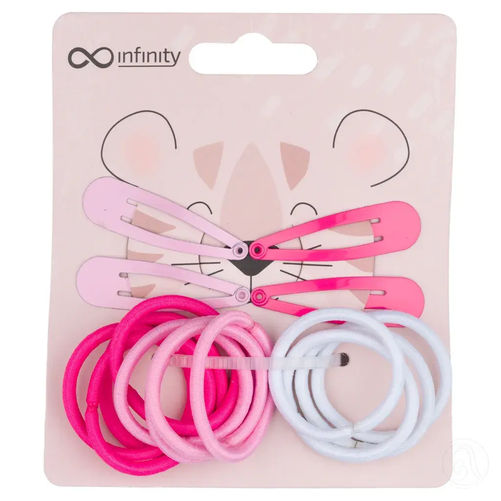 Infinity Set šnalica i gumica za kosu, INF516