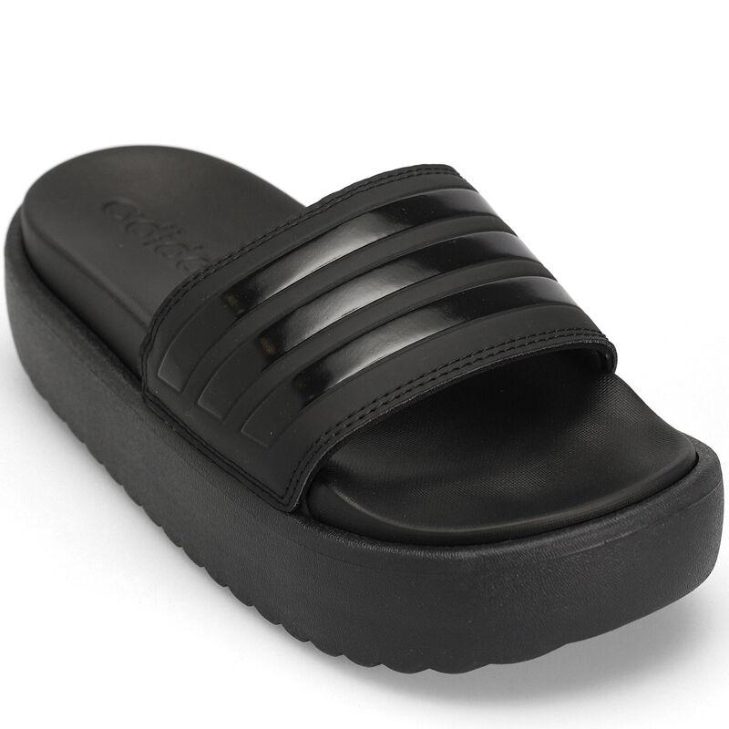 Ženske Adidas Adilet papuče na platformu, crne
