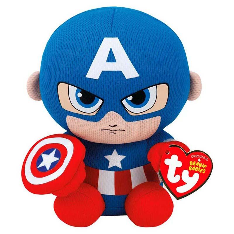 TY Plišana igračka za dječake Marvel Kapetan Amerika