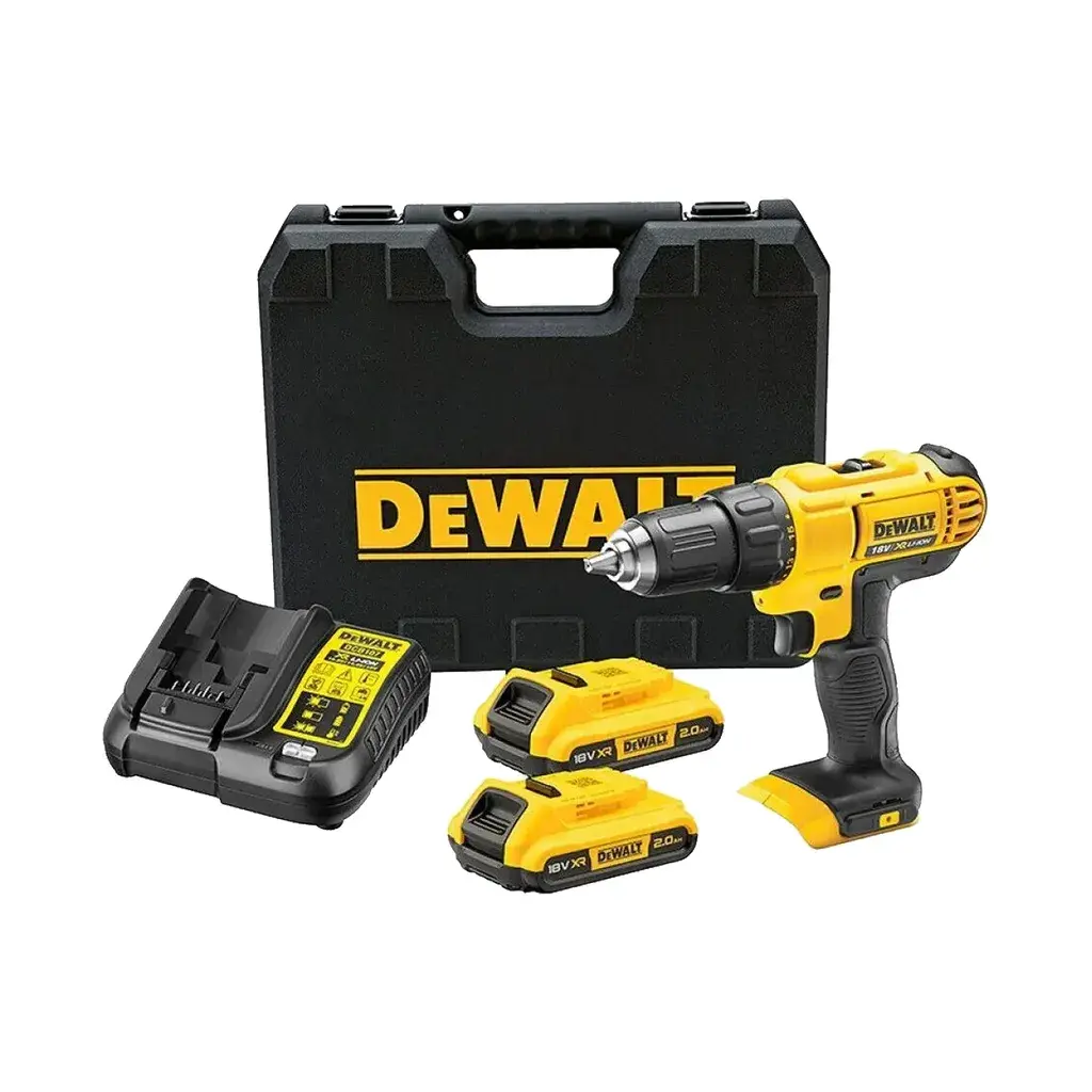DeWalt Aku bušilica Odvijač DCD771D2, 18V, 2x2.0Ah, Žuto-Crna