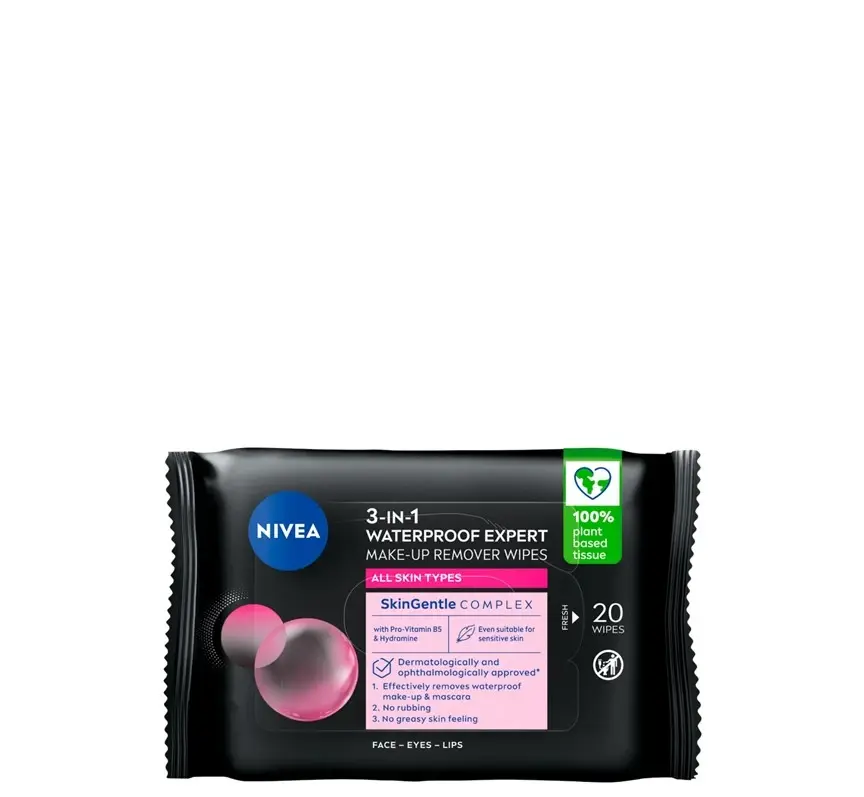 Nivea Micellar Expert 3 u 1 vlažne maramice, 20 komada
