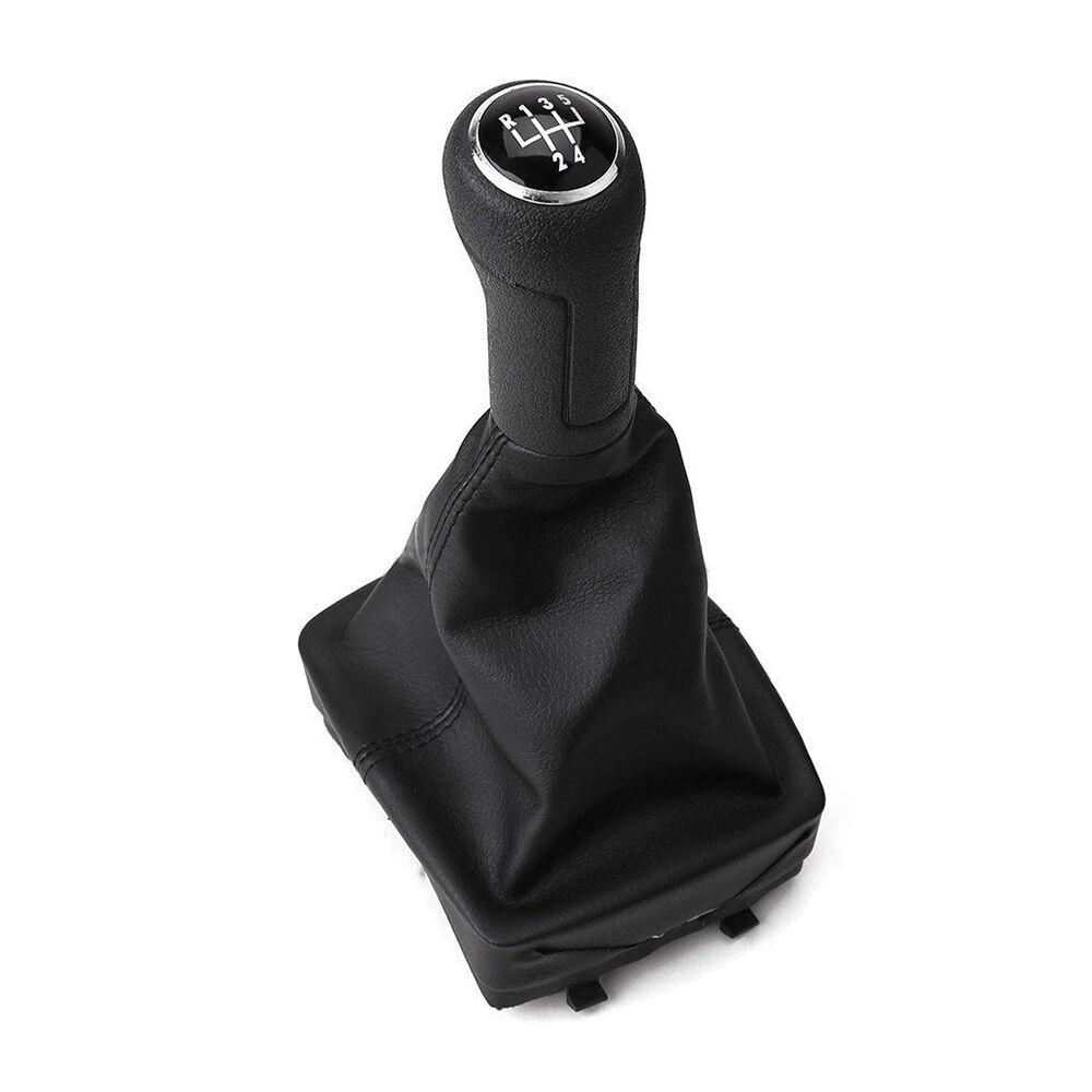 Ručka mjenjača sa 5 brzina sa kožom ASY VW Polo 9N 2001-2010, Crna