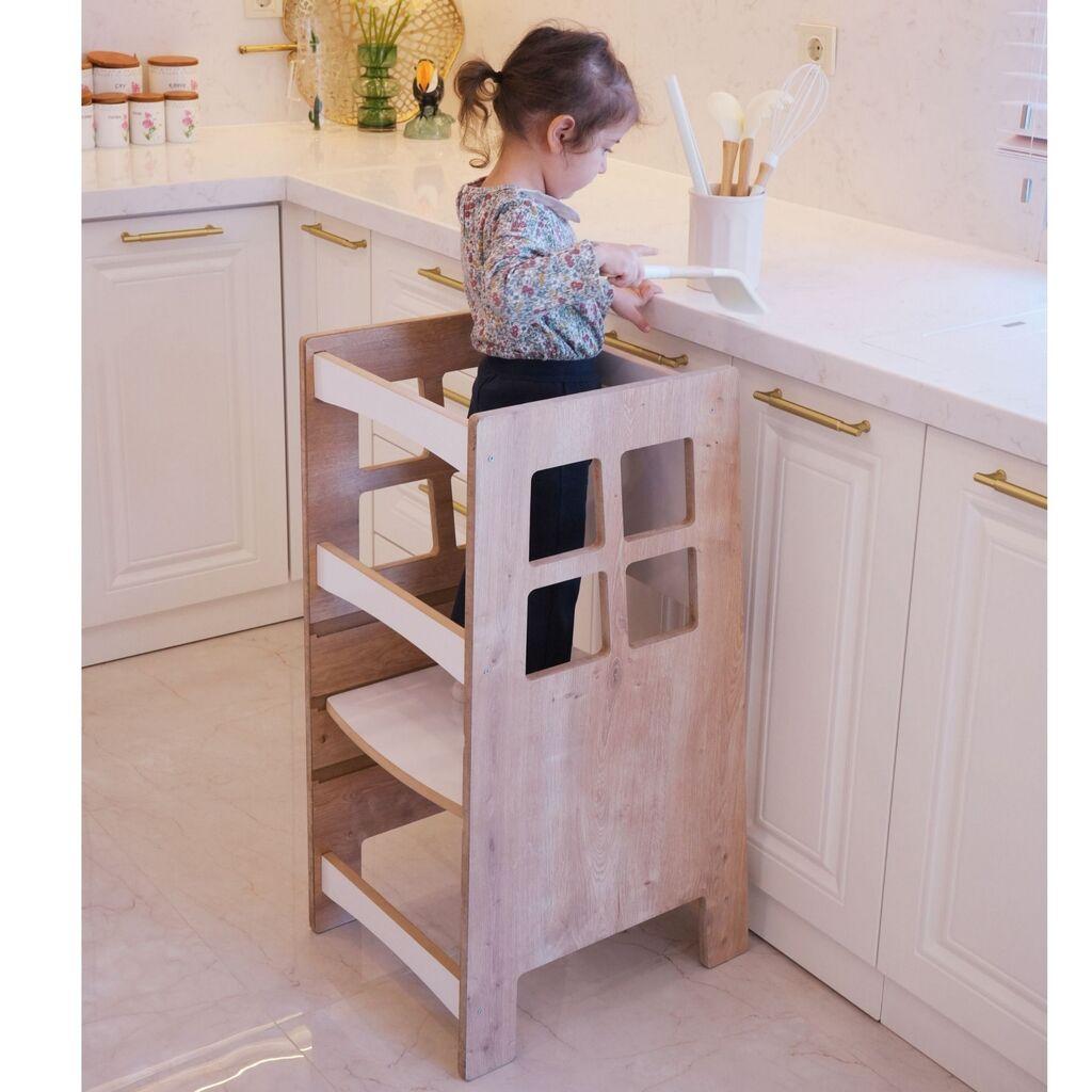 Hanah Home Kule komoda s ladicama, hrast