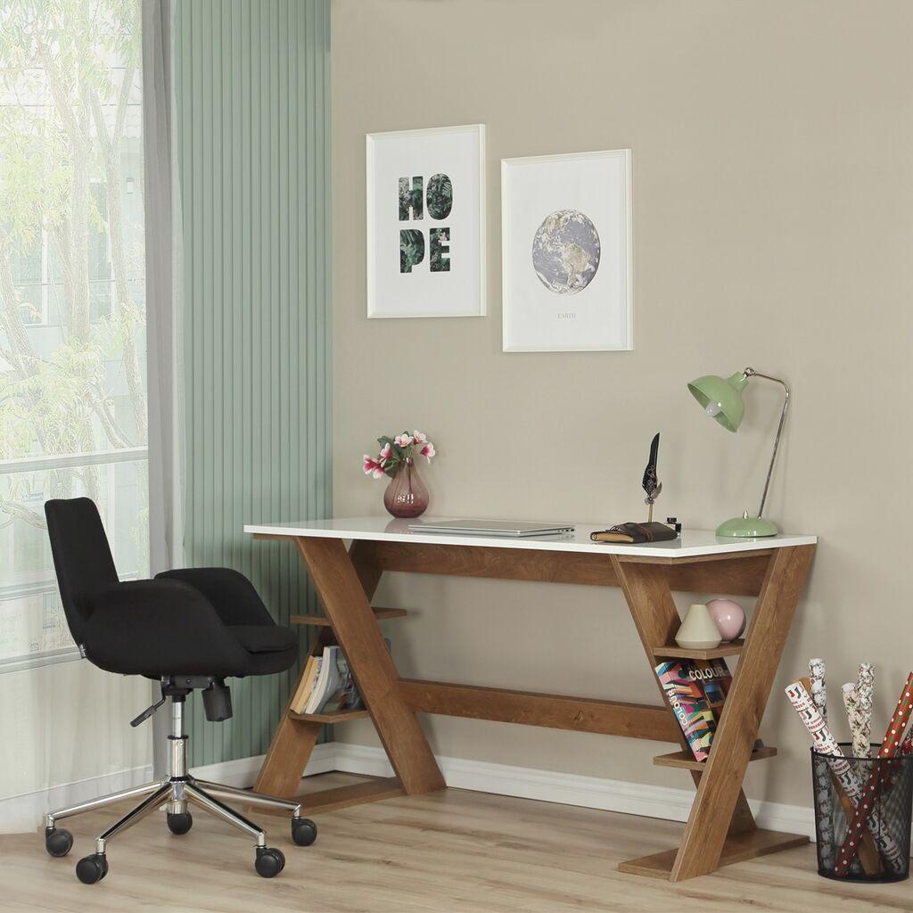 Hanah Home Radni sto Lungo, 140x73x60 cm, Bijeli