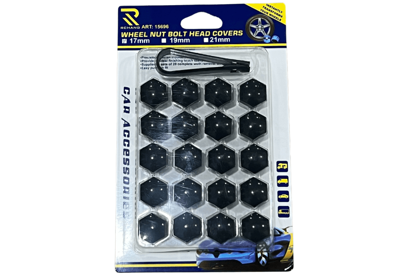 Ukrasni čepovi za šarafe guma automobila, Crni