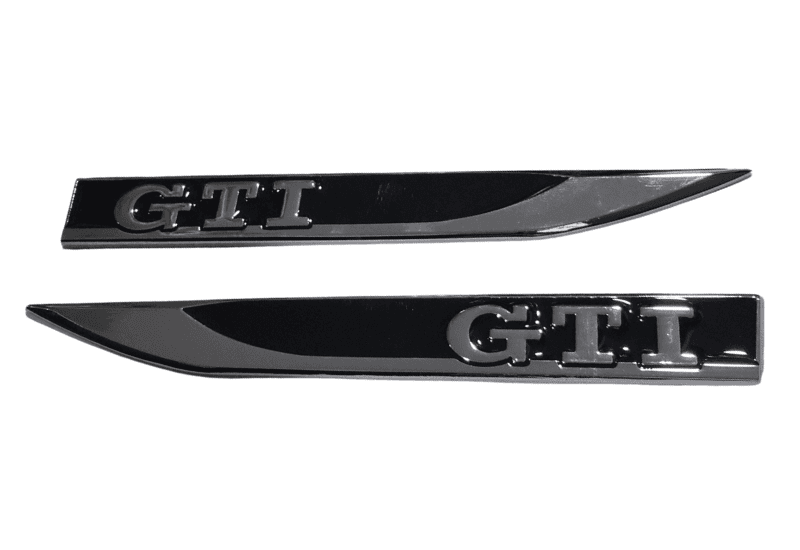 Set Bočne naljepnice VW GTI, 2 komada, Crne