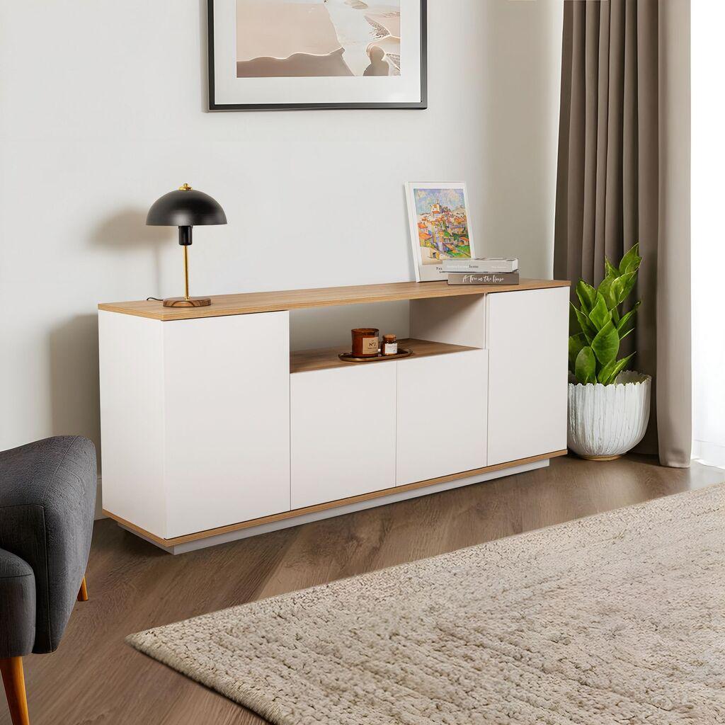 Hanah Home Konzolni sto Arista, 180x75x44,5 cm, Bijela