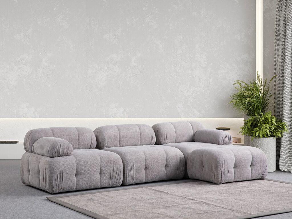 Atelier del Sofa Mala ugaona sofa, 290x160 cm, Svijetlosiva