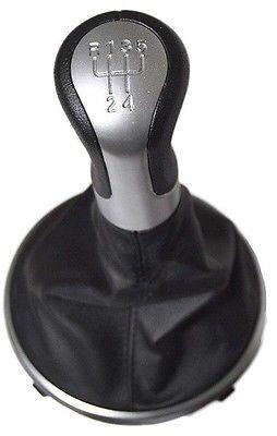 Ručka mjenjača sa 5 brzina sa kožom ASY Škoda Fabia II 2007-2014, Crna