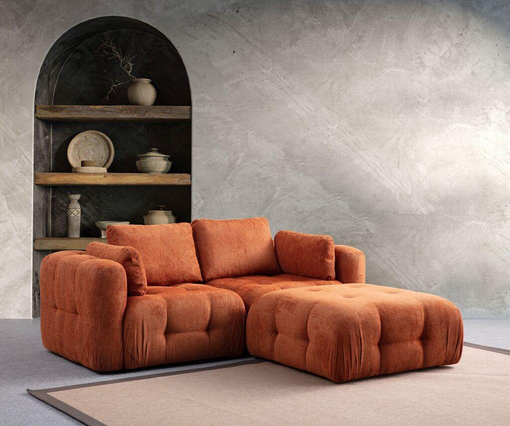 Atelier del Sofa Kutna garnitura Amaris, 180x120x65 cm, Narandžasta