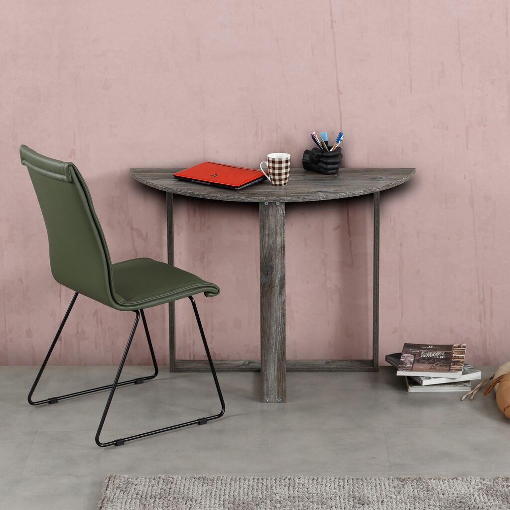 Hanah Kućni radni sto srednji, 106x77x45 cm, siva