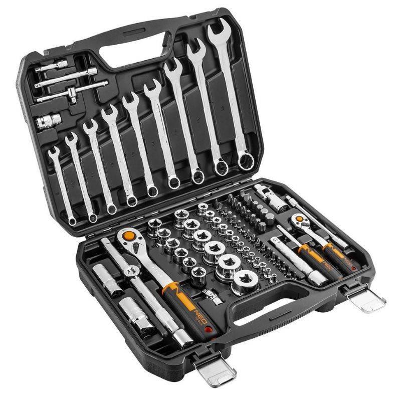 Neo Set nasadnih ključeva 10-058, 1/2" 1/4", 82 kom
