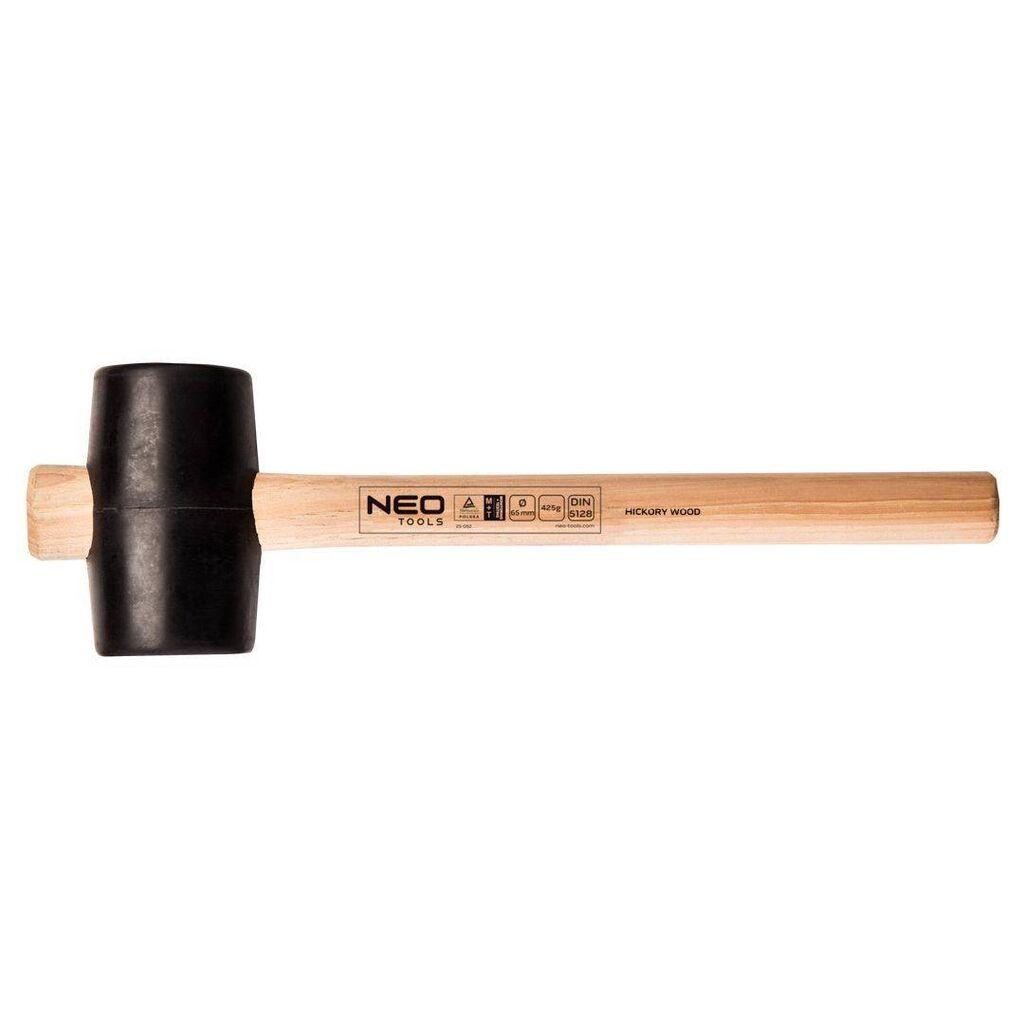 Neo Gumeni čekić s drvenom drškom 25-053/25-054, 75 mm/680 g