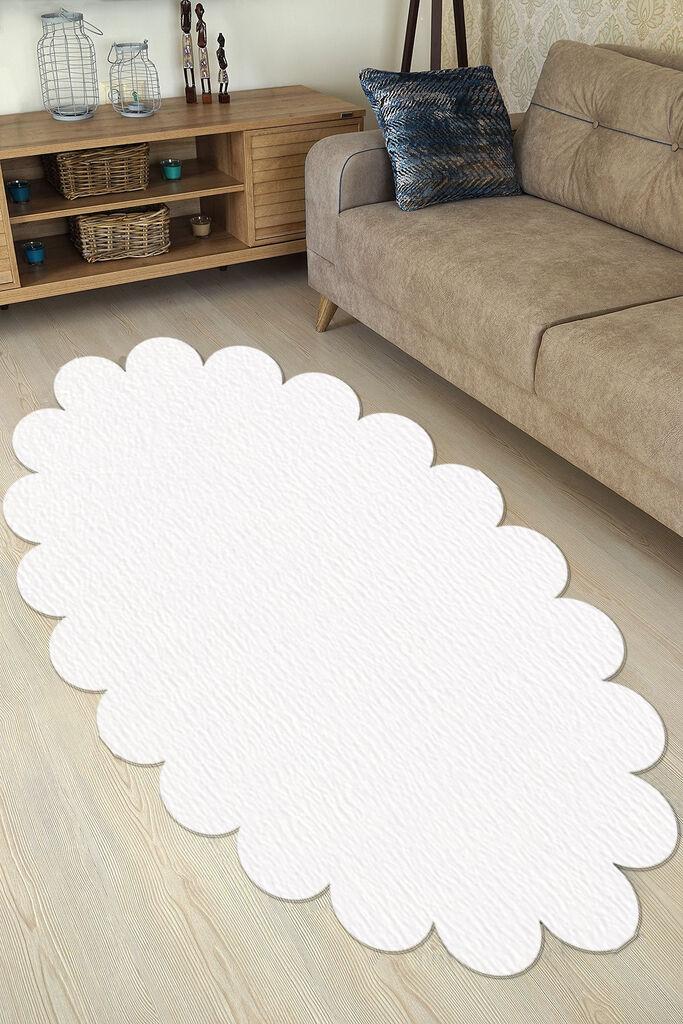 Conceptum Hypnose Tepih Ellipse Daisy, 100x150 cm, Bijeli