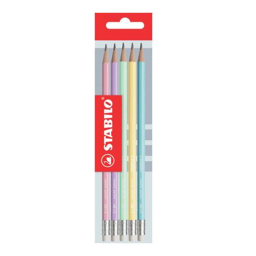 Olovka grafitna 5/1 sa gumicom PASTEL