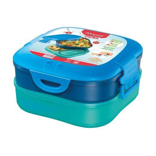 Kutija za užinu 3u1 plava CONCEPT MAPED