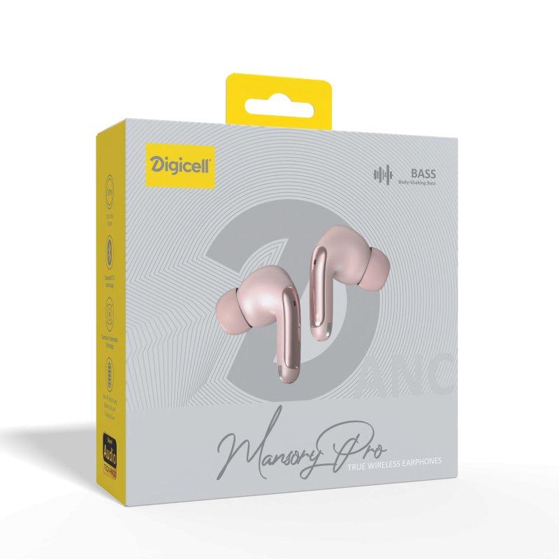 Digicell Bežične slušalice Mansory Pro TWS ANC+ENC, Roze