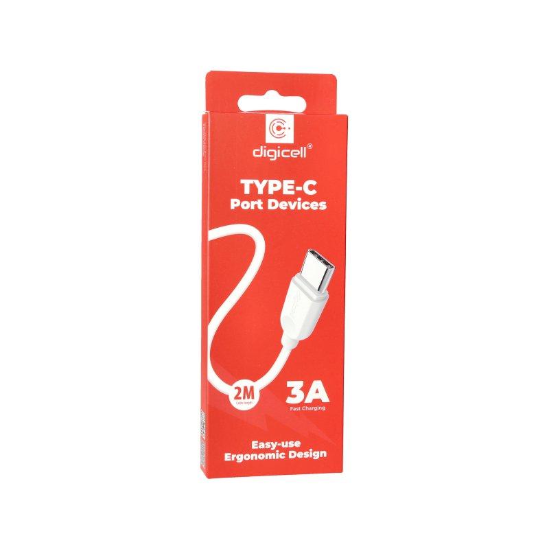 Digicell Superior USB kabl Type-C 2m 3A, Bijeli