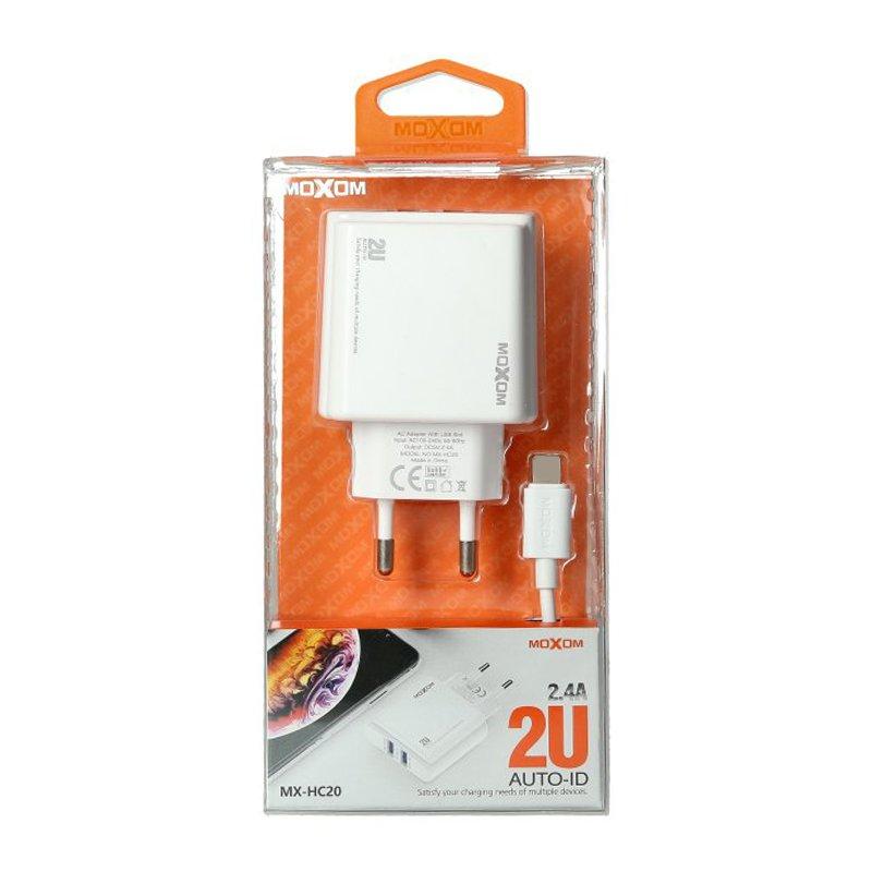 Moxom Kućni punjač MX-HC20 micro, Bijeli