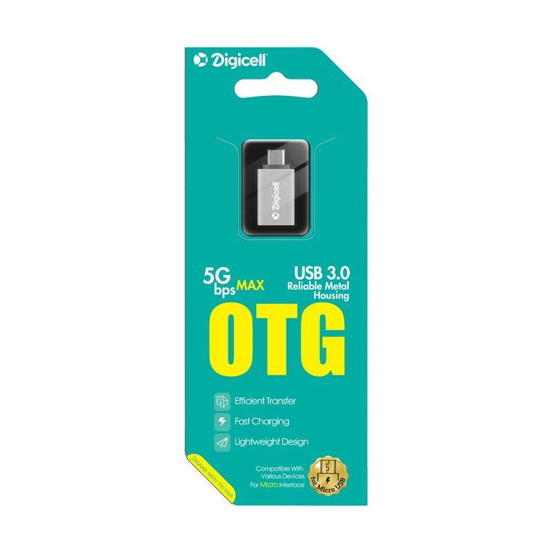 Digicell Adapter Micro USB OTG, Sivi