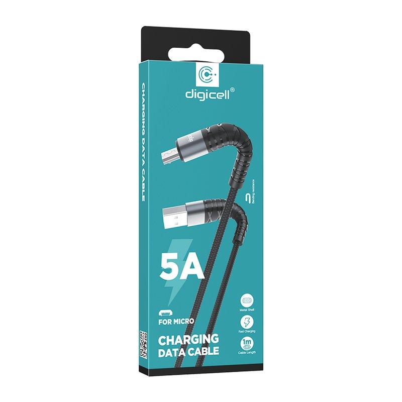Digicell Xpress USB kabl Micro 5A, Crni