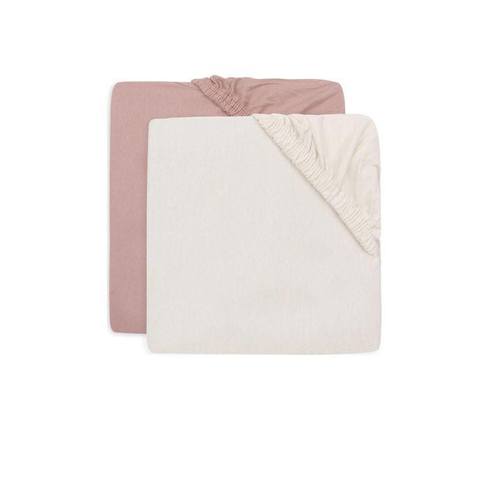 Jollein Set od 2 navlake za madrac Wild Rose/Ivory, Beli i Rozi