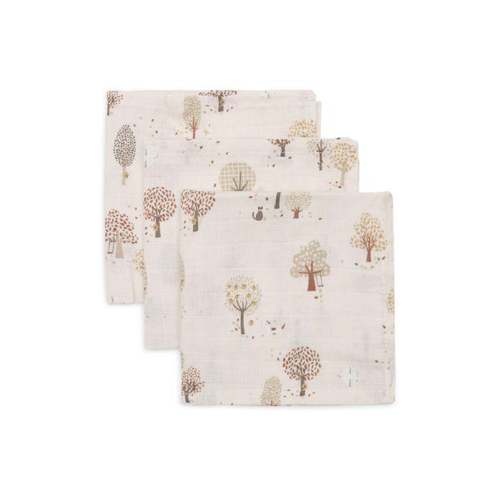 Jollein Set od 3 Muslin krpice Tiny Park, Krem