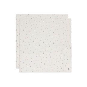 Jollein Set od 2 Muslin pelene za povijanje Jungle Jambo, Bijeli