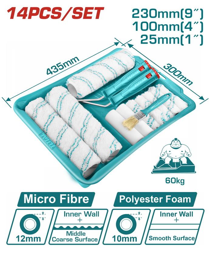 Ukupni set valjaka od 14 dijelova sa zdjelom THT862302