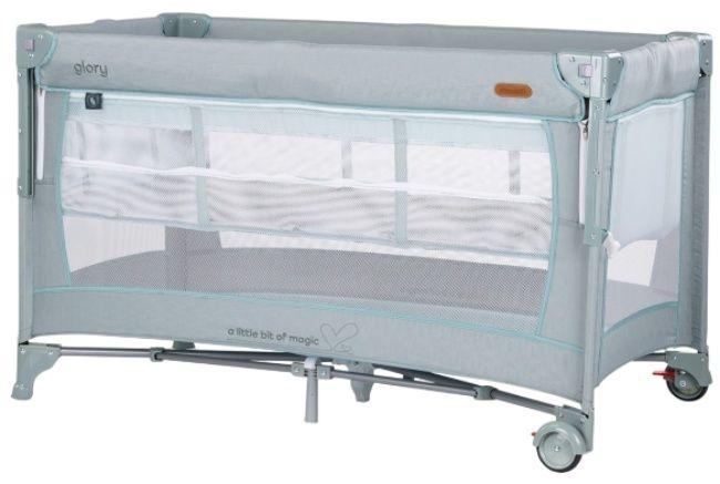 Chipolino Prijenosni krevetić Glory, 2 nivoa, Mint